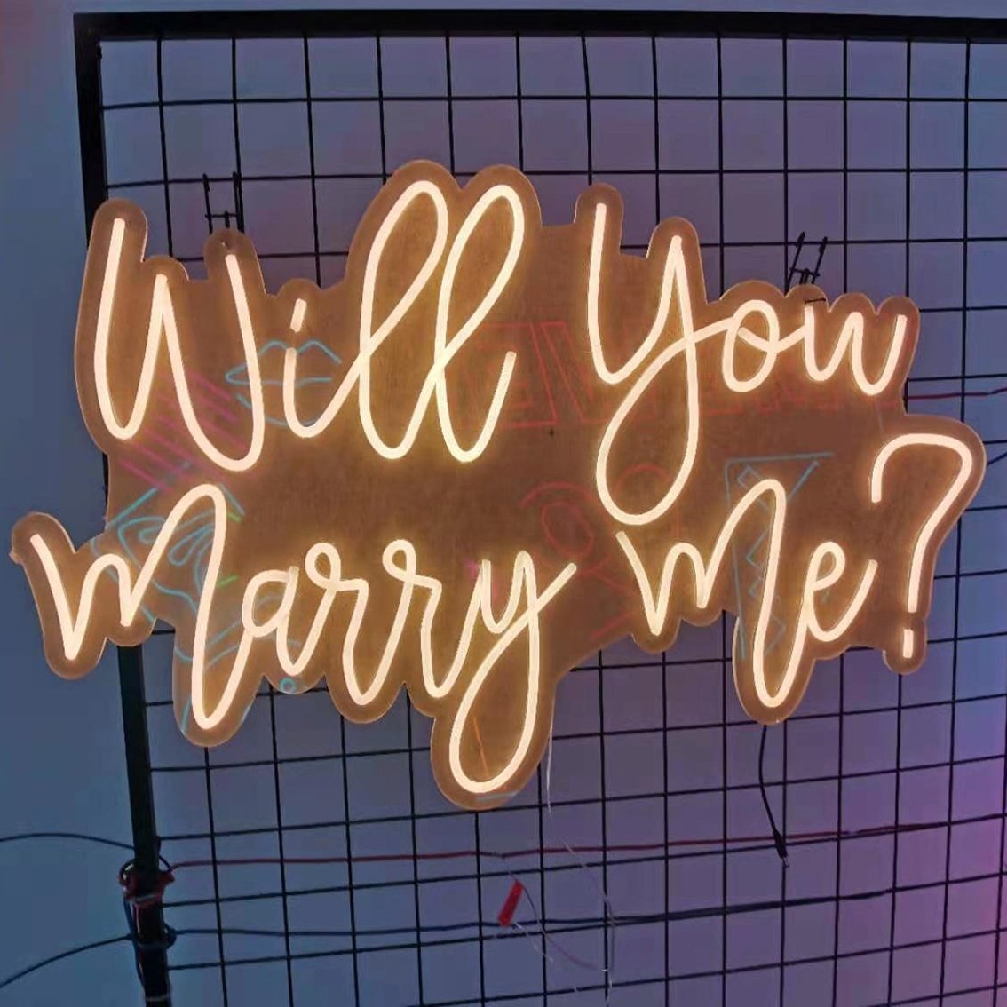 Custom Signature Neon Light Will You Marry Me